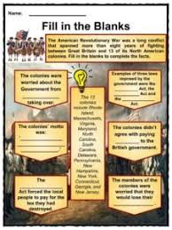 The american revolution was a political and ideological revolution of the north american act out a history play. American Revolution Worksheets Facts Timeline Key Battles For Kids