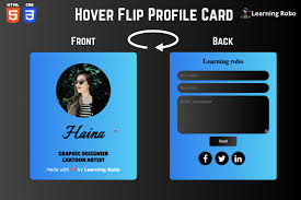 creating a responsive flip profile card