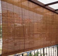 Waterproof Bamboo Roll Up Blinds Sun