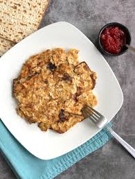 vegan matzo brei with sweet and savory