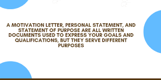personal statement vs motivation letter