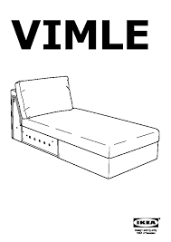 vimle sofa with chaise gunnared dark