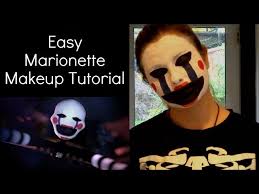 fnaf marionette makeup tutorial you