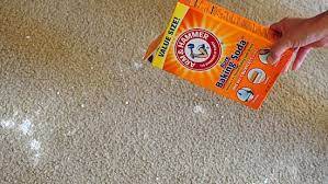 how to clean carpet with baking soda