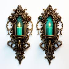 Victorian Gothic Wall Sconce Candle Holder