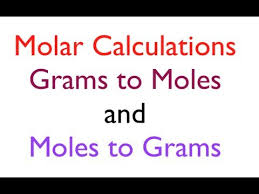 Molar Conversions Grams To Moles And Moles To Grams