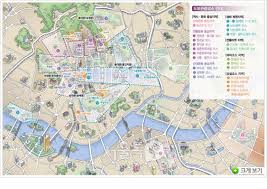 map for 24 pedestrian travel courses to