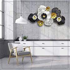 White Flower Metal Flower Wall Art