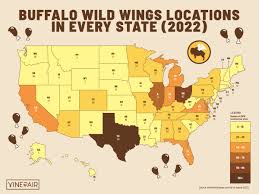 buffalo wild wings in every state map