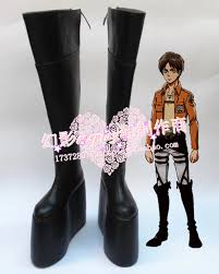 His character progression drastically changed from the typical shōnen hero to a debatable villain. Attack On Titan Eren Jaeger Manga Version Heel 10cm Cosplay Shoes Boots Custom Made Attack On Attack On Titanattack On Titan Eren Aliexpress