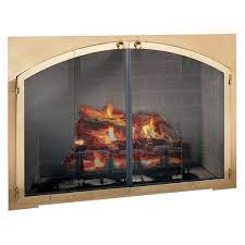 Rectangular Masonry Fireplace Door