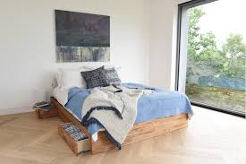 Platform Double Bed Solid Oak