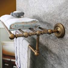 Antique Brass Bathroom Accessory Towel