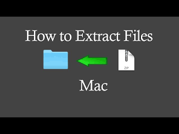 how to extract unzip files on a mac