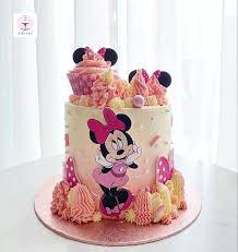 Disney Themed Cakes Disney Themed Cakes Minnie Mouse Cake Minnie gambar png