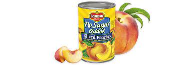 sliced yellow cling peaches no sugar