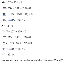 Quadratic Equations Aptitude Questions