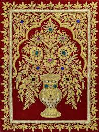 zardozi wall hanging velvet jewel carpet