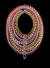 layered necklace collar maasai people