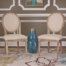 Ch furniture cream fayence rattan dining chair is an extensive range of cream colour furniture, living,dining,study,hall and bed room furniture. Shiraz Linen Oval Back Dining Chairs Set Of 2 Bed Bath Beyond