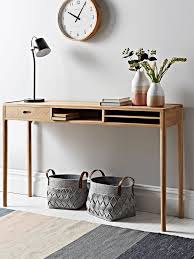 Oak Storage Console Table Mad About