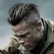 This video is about the undercut hairstyle in the movie fury Brad Pitt Fury Hairstyle Men S Hairstyles Today