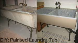 Diy Project Painted Laundry Tub