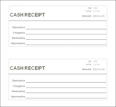 Customer Cash Receipt Template Cash Receipt Template Excel Blank