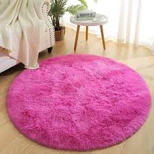 lochas round fluffy area rugs soft rug