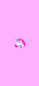 minimalist emoji wallpaper with unicorn