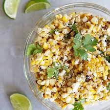 Healthy Mexican Street Corn Off The Cob How To Video Recipe  gambar png