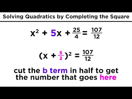Solving Quadratics By Completing The