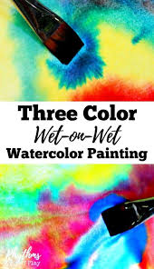 Wet On Wet Watercolor Painting For Kids