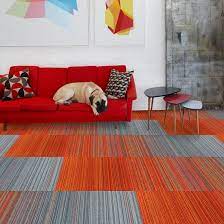 colorful gradual carpet tiles stripe