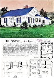 Mr sansom fell in love with the 40s as a. The Rockport Kit House Floor Plan Made By The Aladdin Company In Bay City Michigan Vintage In 1940 House Blueprints Ranch Style House Plans House Plans