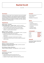 A decade or two ago employment objective was the right thing to put at the top of your resume, right under your name and contact information. The Most Recommended Professional Teacher Sample Resume This Sample Resume Comes With Best Res Teacher Resume Examples Teacher Resume Template Teaching Resume