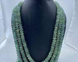 natural fluorite gemstone beads green