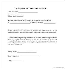 Eviction Letter To Tenant Landlord Tenancy Notice Letter Template