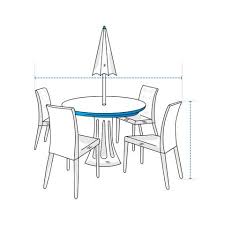 Outdoor Round Table Cover With