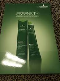 Details About Schwarzkopf Essensity Hair Color Chart Paper Swatch Instructions Real Hair