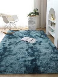 1pc tie dye fuzzy rug modern polyester