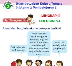 Kacarita ing jaman mbiyen ana wong saka tanah hindhustan anom jenenge aji saka. Lengkap Kunci Jawaban Kelas 2 Tema 2 Subtema 2 Pembelajaran 3 Kunci Jawaban Lengkap Dan Terbaru Simplenews