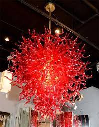 Red Murano Glass Chandelier