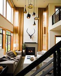 Tempting Gold High Ceiling Living