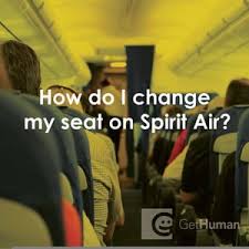 how do i change my seat on spirit air