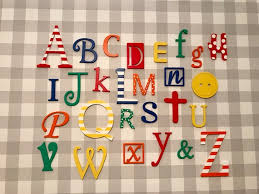 Wooden Alphabet Cutout Letters Set A To