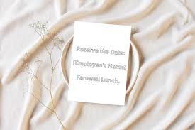 10 farewell lunch invite message to