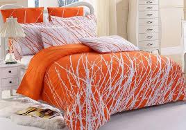 bedroom orange bedding sets