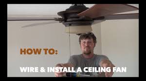 install a hton bay ceiling fan