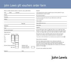john lewis gift vouchers order form